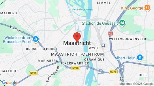 Rooms for rent i Maastricht - kort over placeringen