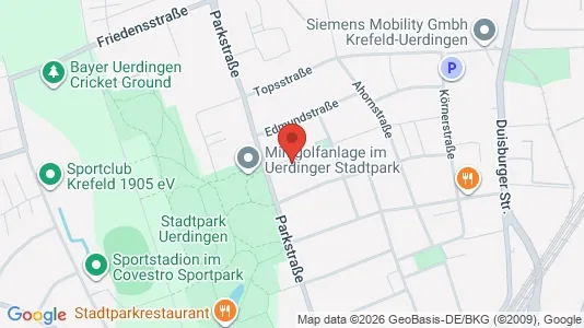 Apartments for rent i Krefeld - kort over placeringen
