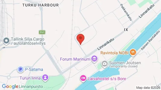 Apartments for rent i Turku - kort over placeringen