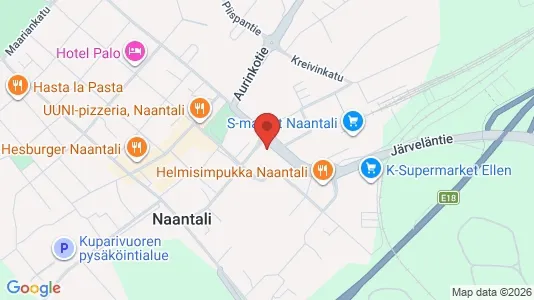 Apartments for rent i Naantali - kort over placeringen
