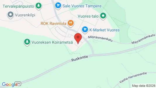Apartments for rent i Tampere Eteläinen - kort over placeringen