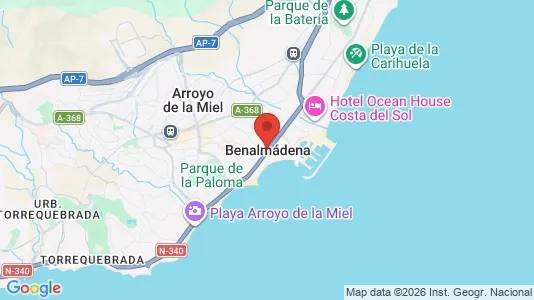Apartments for rent i Benalmádena - kort over placeringen