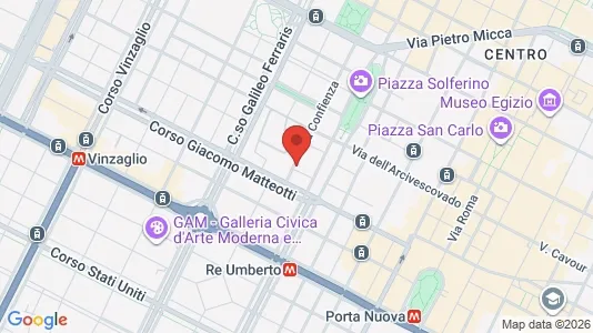 Apartments for rent i Turin - kort over placeringen