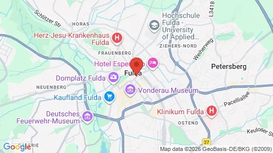 Apartments for rent i Fulda - kort over placeringen