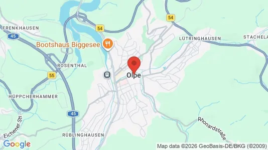 Apartments for rent i Olpe - kort over placeringen
