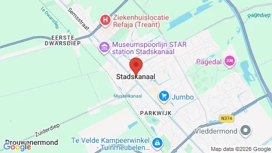 Houses for rent i Stadskanaal - kort over placeringen