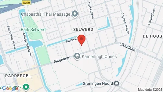Apartments for rent i Groningen - kort over placeringen