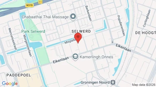 Apartments for rent i Groningen - kort over placeringen