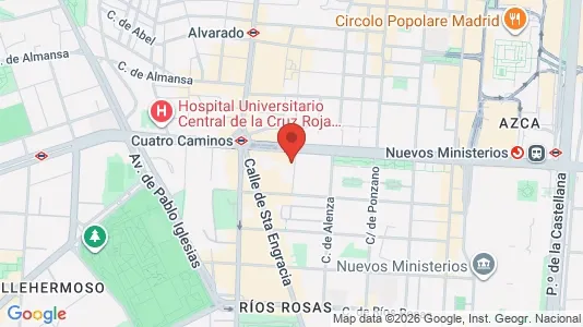 Apartments for rent i Madrid Chamberí - kort over placeringen