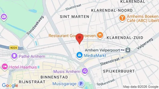 Apartments for rent i Arnhem - kort over placeringen