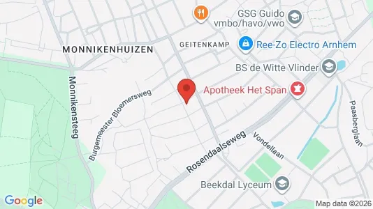 Apartments for rent i Arnhem - kort over placeringen
