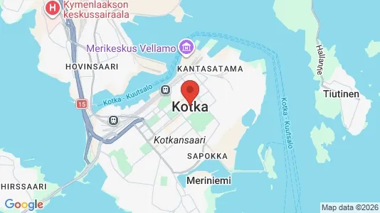 Apartments for rent i Kotka - kort over placeringen