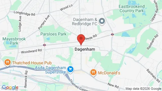 Houses for rent i Dagenham - Essex - kort over placeringen