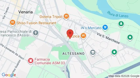 Apartments for rent i Venaria Reale - kort over placeringen