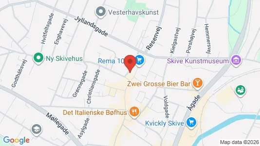 Apartments for rent i Skive - kort over placeringen