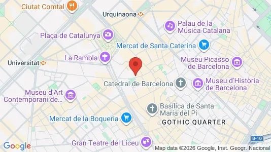 Apartments for rent i Barcelona Ciutat Vella - kort over placeringen