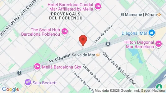 Apartments for rent i Barcelona Sant Martí - kort over placeringen
