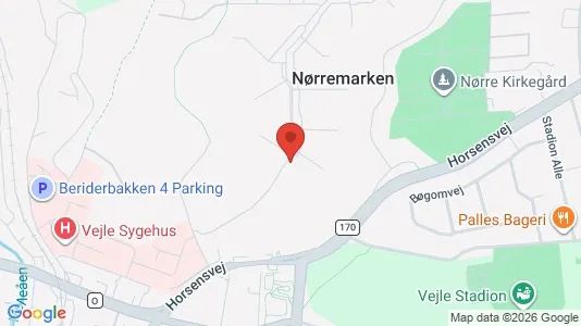 Apartments for rent i Vejle Center - kort over placeringen