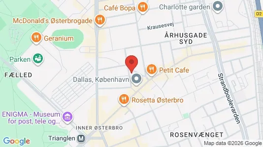 Apartments for rent i Østerbro - kort over placeringen
