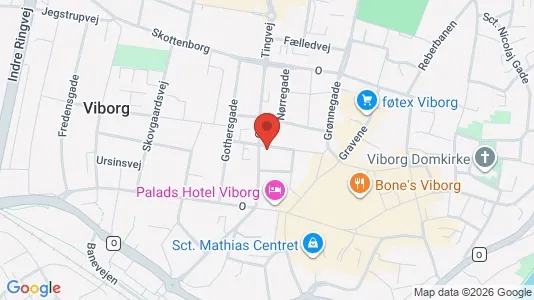 Apartments for rent i Viborg - kort over placeringen