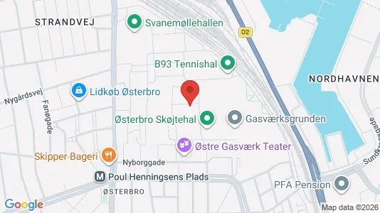 Apartments for rent i Østerbro - kort over placeringen