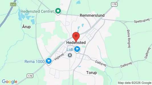 Houses for rent i Hedensted - kort over placeringen