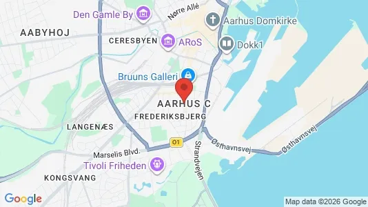Apartments for rent i Aarhus C - kort over placeringen