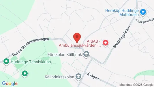 Apartments for rent i Huddinge - kort over placeringen