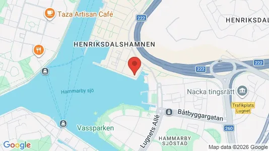 Apartments for rent i Hammarbyhamnen - kort over placeringen