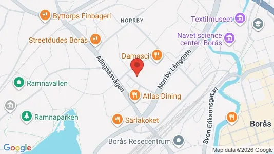 Apartments for rent i Borås - kort over placeringen
