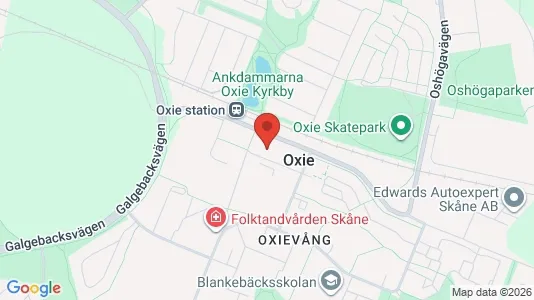 Apartments for rent i Oxie - kort over placeringen