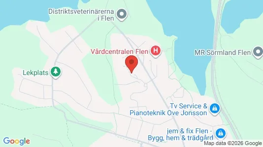 Apartments for rent i Flen - kort over placeringen