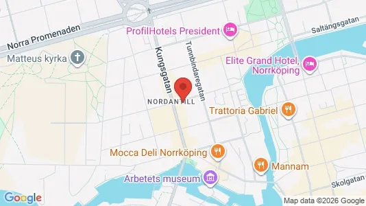 Apartments for rent i Norrköping - kort over placeringen