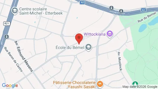 Apartments for rent i Brussels Sint-Pieters-Woluwe - kort over placeringen