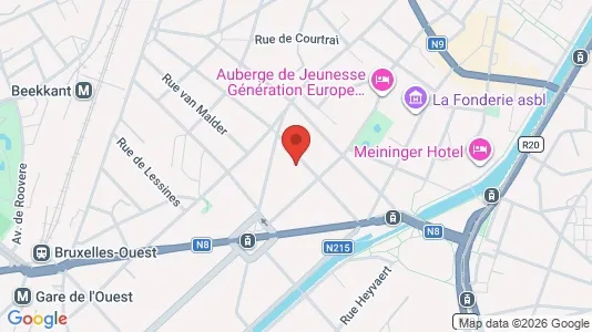 Apartments for rent i Brussels Sint-Jans-Molenbeek - kort over placeringen