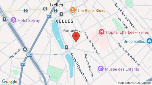 Apartments for rent i Brussels Elsene - kort over placeringen