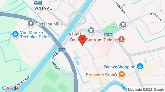 Apartments for rent i Deinze - kort over placeringen