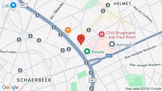 Apartments for rent i Brussels Schaarbeek - kort over placeringen