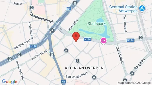 Apartments for rent i Stad Antwerp - kort over placeringen