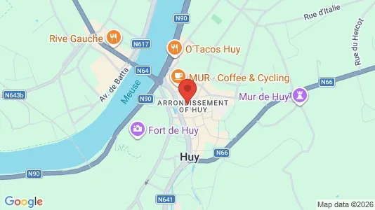 Apartments for rent i Hoei - kort over placeringen
