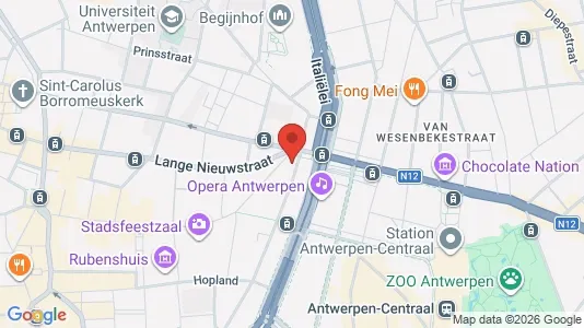 Apartments for rent i Stad Antwerp - kort over placeringen
