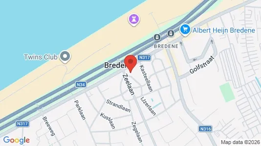Apartments for rent i Bredene - kort over placeringen