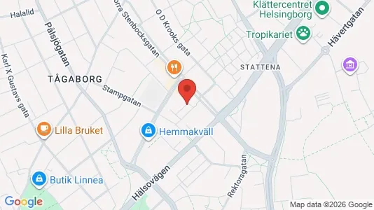 Apartments for rent i Helsingborg - kort over placeringen