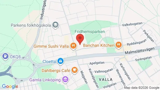 Apartments for rent i Linköping - kort over placeringen