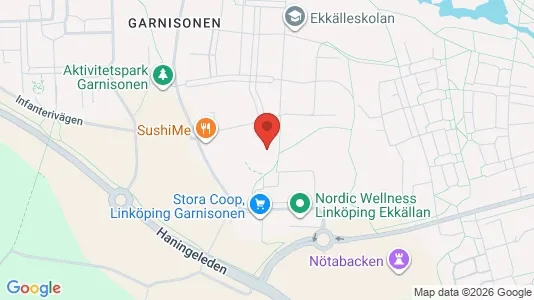 Apartments for rent i Linköping - kort over placeringen