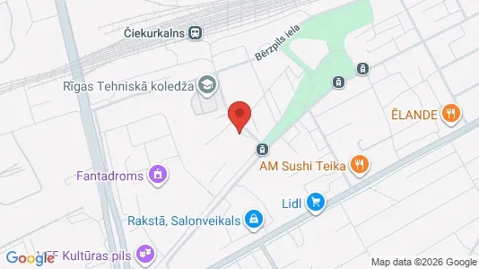 Apartments for rent i Riga Teika - kort over placeringen