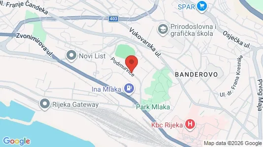 Apartments for rent i Rijeka - kort over placeringen