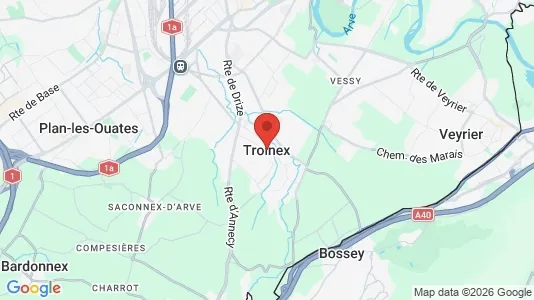 Apartments for rent i Troinex - kort over placeringen