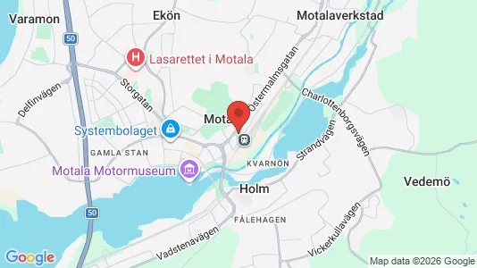 Apartments for rent i Motala - kort over placeringen