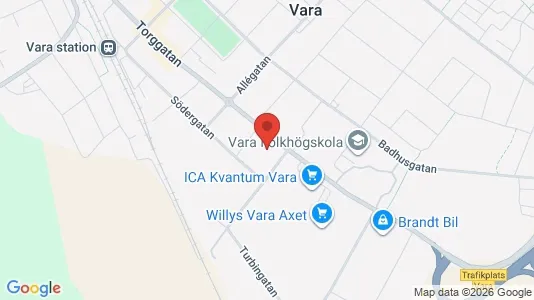 Apartments for rent i Vara - kort over placeringen